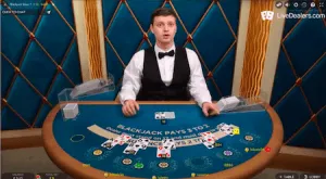 Screenshot of Silver Blackjack by Evolution