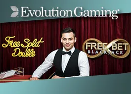 Screenshot of Free Bet Blackjack by Evolution