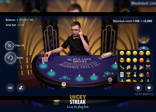 Enhanced Live Dealer Blackjack! LuckyStreak Introduces New Tables and Exciting Features for Unmatched Gaming!